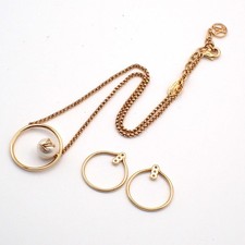 Set orecchini collana catena